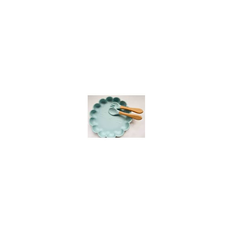 Set repas + couvert pour enfant Bleu Set repas + couvert pour enfant Bleu