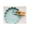 Set repas + couvert pour enfant Bleu