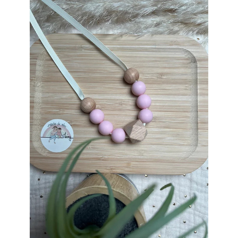 Collier d'allaitement rose pastel Collier d'allaitement rose pastel