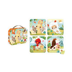 Puzzles Évolutifs Animaux Ferme