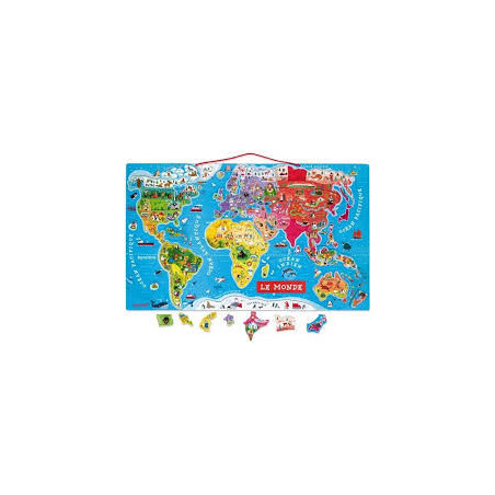 Puzzle Monde Magnétique 92 pièces