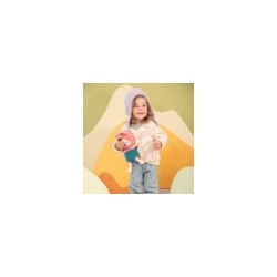 Poupée en tissu et porte bébé Jeanne